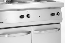Gas-Fritteuse 2 x 15 Liter mit Unterschrank