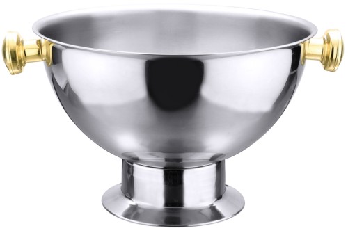 Bankett-Champagnerkübel mit goldfarbenen Griffen