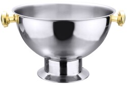 Bankett-Champagnerkübel mit goldfarbenen Griffen