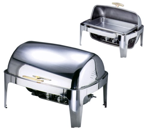 Roll Top Chafing Dish GN 1/1 gold