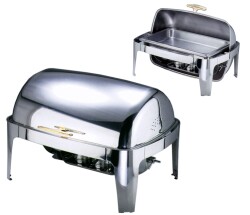 Roll Top Chafing Dish GN 1/1 gold