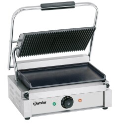 Elektro-Kontaktgrill "Panini" oben gerillt /...