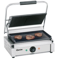 Elektro-Kontaktgrill "Panini" oben gerillt /...
