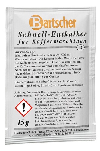 Schnell-Entkalker für Kaffeemaschinen