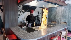 Teppanyaki-Grill Gas 2 Heizzonen Tischgerät