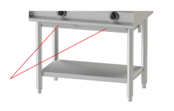 Wokherd 3 Brenner Wand-Modell 39kW