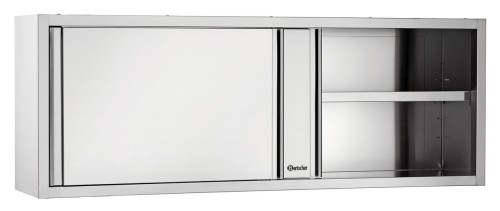 Wandhängeschrank mit Schiebetüren Breite 1800 x Tiefe 400 mm