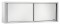 Wandhängeschrank mit Schiebetüren Breite 1800 x Tiefe 400 mm