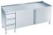 Arbeitsschrank mit Schubladenblock - Aufkantung und Türen Breite 1400 x Tiefe 600 mm