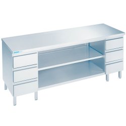 Arbeitsschrank mit Schubladenblöcken Breite 1800 x...