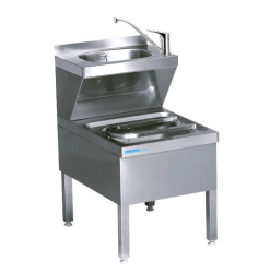 Ausguss-Handwasch-Kombination - Tiefe 600 mm -...