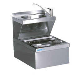 Ausguss-Handwasch-Kombination - Tiefe 600 mm -...