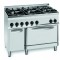 Gasherd 37 kW 6 Brenner mit Gas Backofen