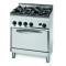 Gasherd 26,5 kW 4 Brenner mit Gas Backofen