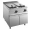 Gas-Fritteuse 2 Becken 15 L Standgerät 28kW Serie 900