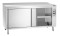 Wärmeschrank mit Schiebetüren und Aufkantung B1600 x T700 mm