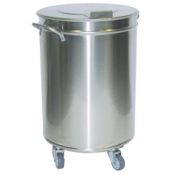 Abfalleimer, 95lt., ø45 cm auf Rollen