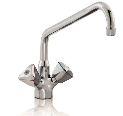 Knebel-Mischbatterie mit Schwenkhahn 1/2 Zoll Wasseranschluß
