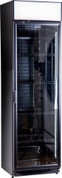 Flaschenkühlschrank mit Glastür FLK 365 schwarz