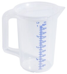 Messbecher mit Deckel 1 Liter