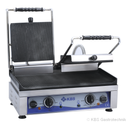 Kontaktgrill Grillfläche 52x24cm oben & unten gerillt 2 HZ