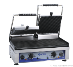 Kontaktgrill Grillfläche 52x24 cm oben gerillt &...