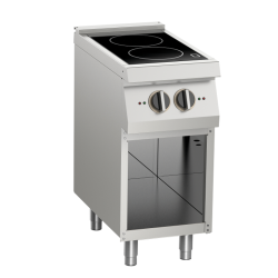 Induktionsherd 2 Platten offener Unterbau und Topferkennung