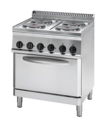 Elektroherd 4 Platten Umluft-Elektro-Backofen