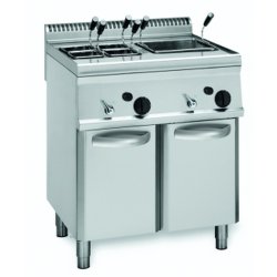 Elektro-Nudelkocher 2 Becken 2x 23 Liter Standgerät