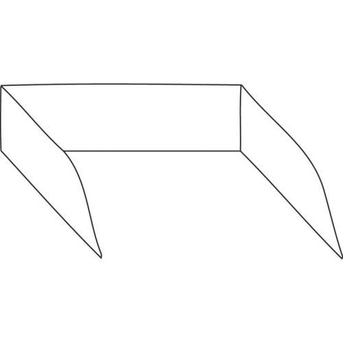 Spritzschutz für Grillplatten mit 80 cm Breite