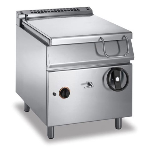 Gas-Kipp-Bratpfanne 60 L. Compound-Stahl 14 kW