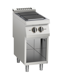 Elektroherd mit 2 Platten 8 kW offener Unterbau