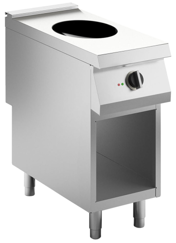 Induktionswok 1 Heizzone ø30cm 5 kW, offener Unterbau