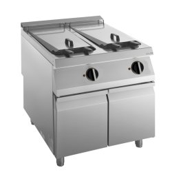 Elektro-Fritteuse 2 Becken je 22 L Standgerät 36kW...