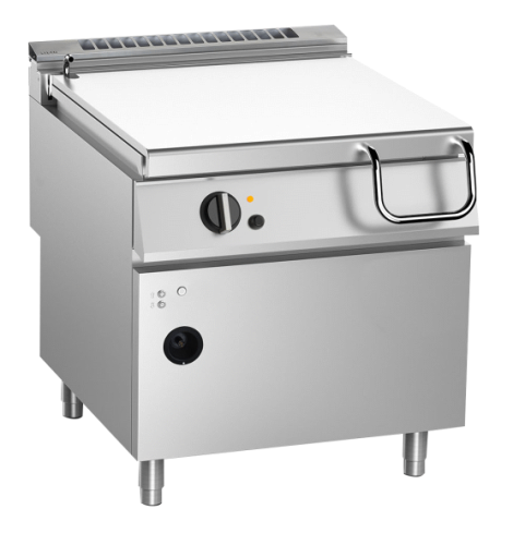 Gas-Kipp-Bratpfanne 80 L Compound-Stahl 80 Lt. 20 kW