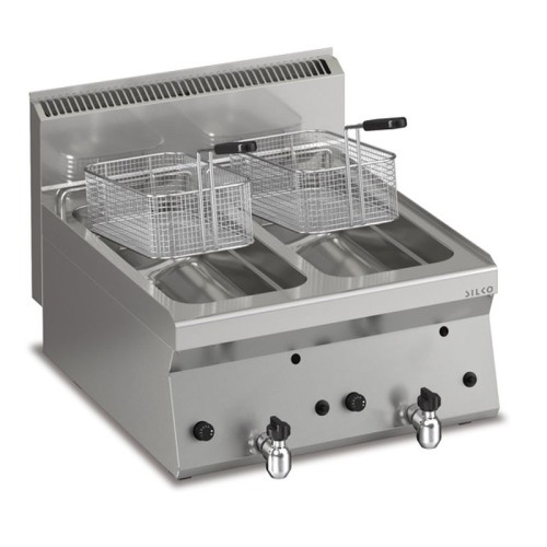 Gas Fritteuse 2 x 8 Liter Tischgerät