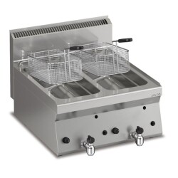 Gas Fritteuse 2 x 8 Liter Tischgerät