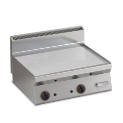 Gas Grillplatte glatt verchromt 2 HZ Tischgerät B800