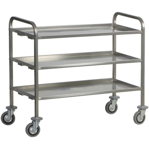 Schwerlast-Servierwagen mit 3 Böden - 200 kg