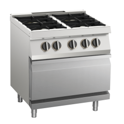 Gasherd 4 Brenner mit Gas-Ofen