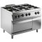 Gasherd 6 Brenner mit Gas-Ofen