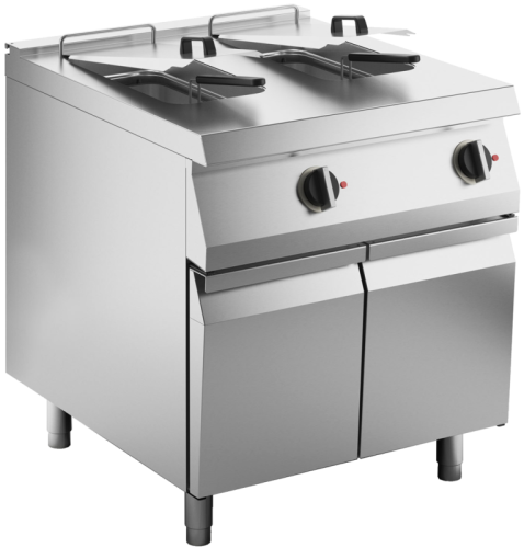 Elektro-Fritteuse 2 Becken je 15 Liter Standgerät 24 kW