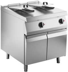 Elektro-Fritteuse 2 Becken je 15 Liter Standgerät 24 kW