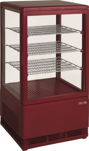Mini-Umluftkühlvitrine Modell SC 70 (rot)