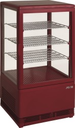 Mini-Umluftkühlvitrine Modell SC 70 (rot)