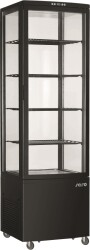 Umluftkühlvitrine schwarz Modell SVEN