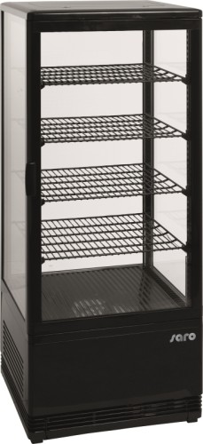 Umluftkühlvitrine schwarz Modell SC 100