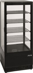 Umluftkühlvitrine schwarz Modell SC 100