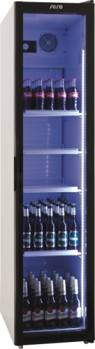 Flaschenkühlschrank mit Glastür SK301 weiß