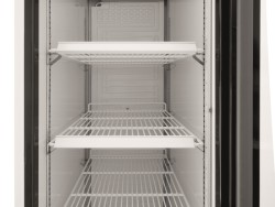 Flaschenkühlschrank mit Glastür SK301 weiß
